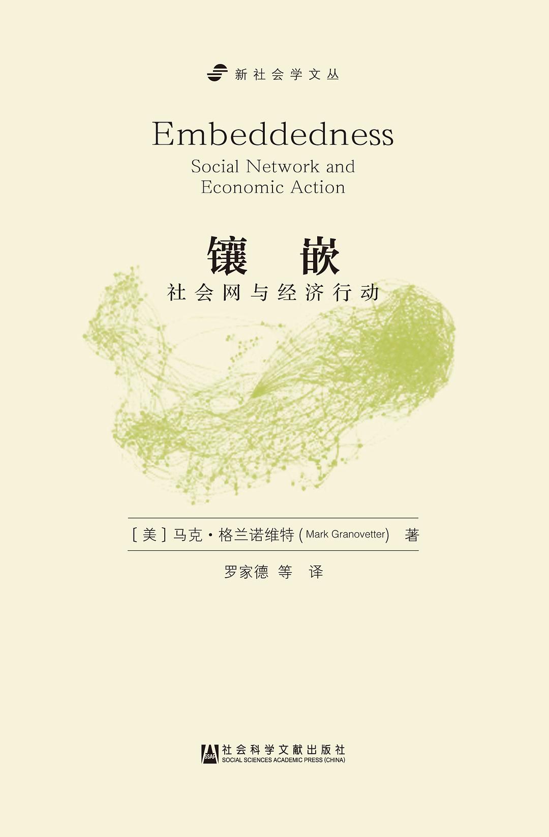 镶嵌：社会网与经济行动（增订版）-好书天下